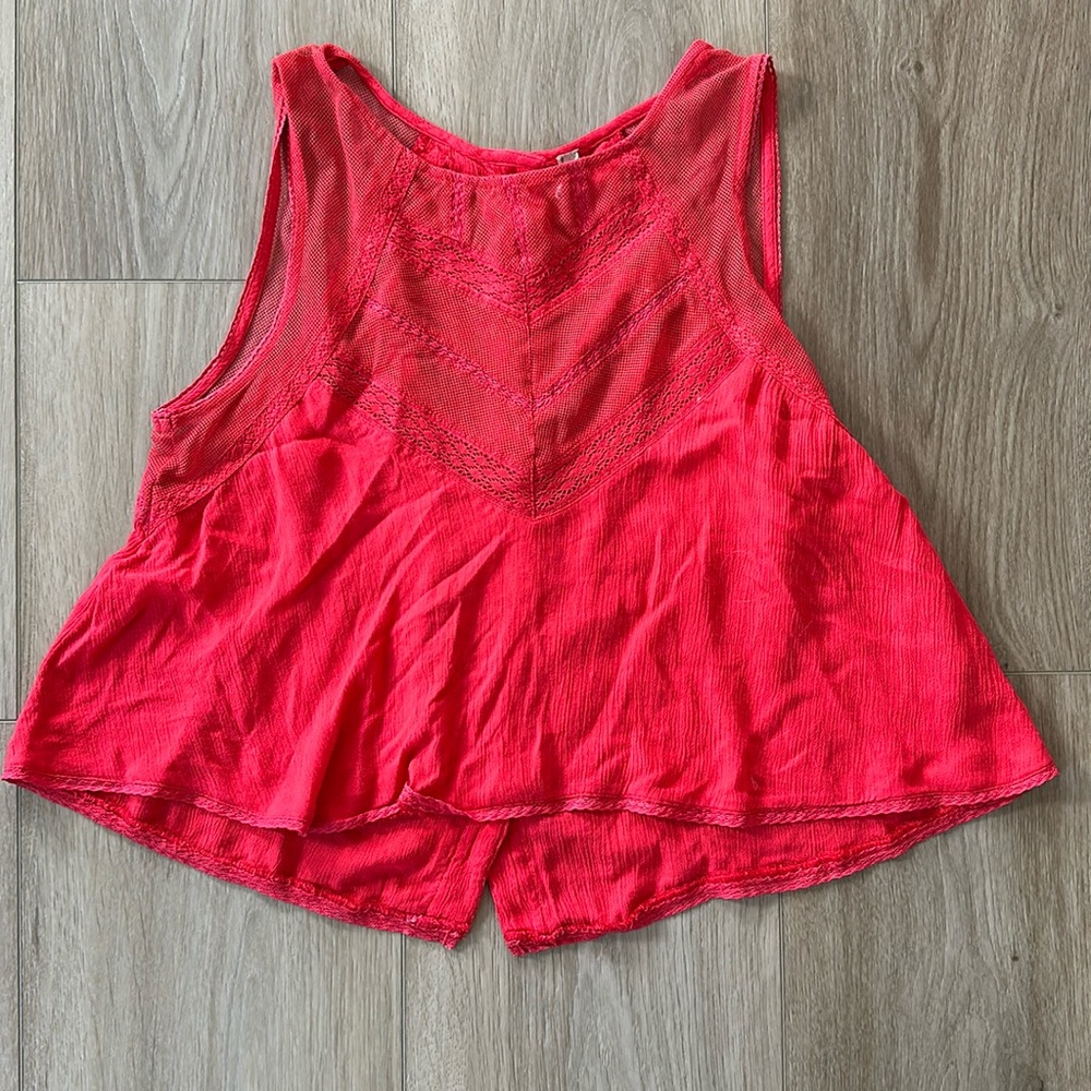 Free People Red Blouse